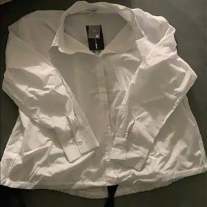 White top with drawstring